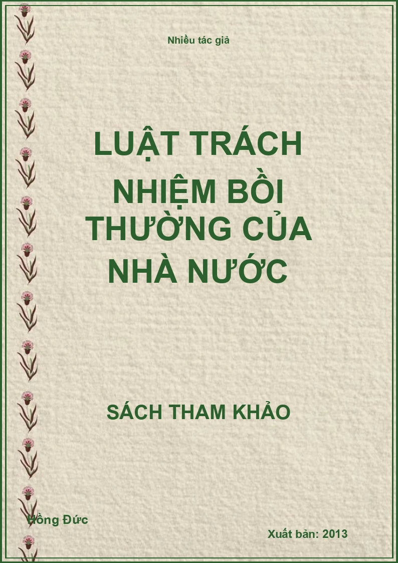 Luật Trách Nhiệm Bồi Thường Của Nhà Nước