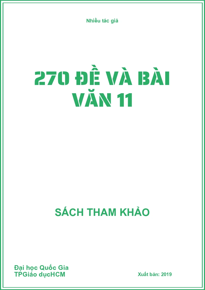 270 đề và bài văn 11