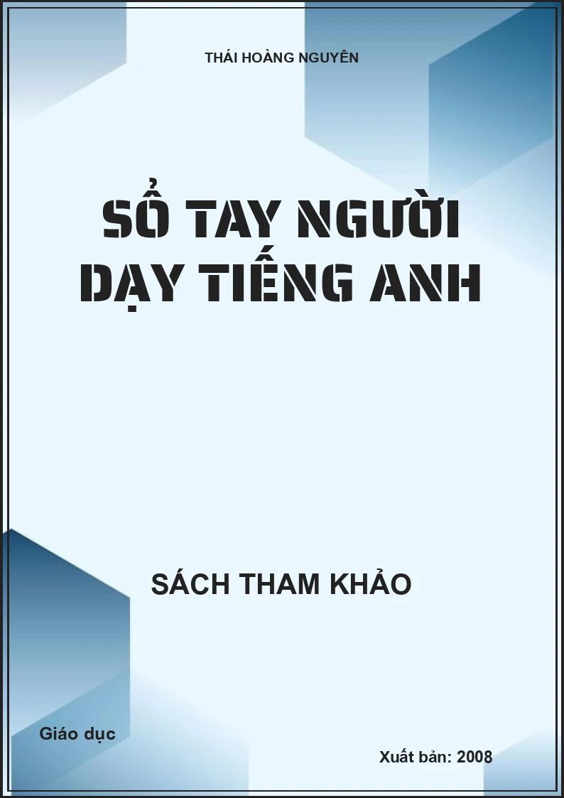 Sổ Tay Người Dạy Tiếng Anh