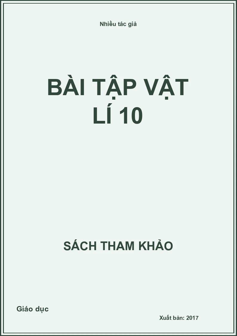 Bài tập vật lí 10