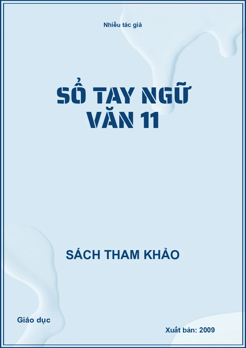 Sổ tay ngữ văn 11
