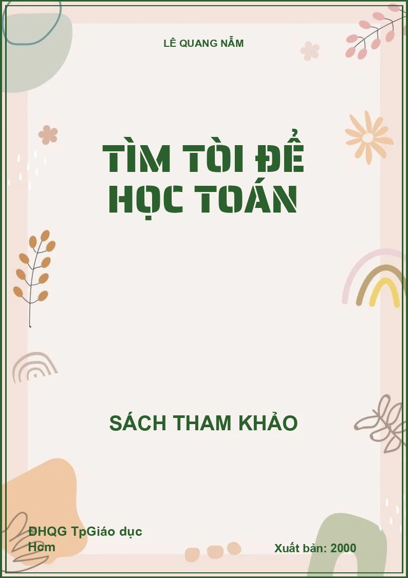 Tìm Tòi Để Học Toán