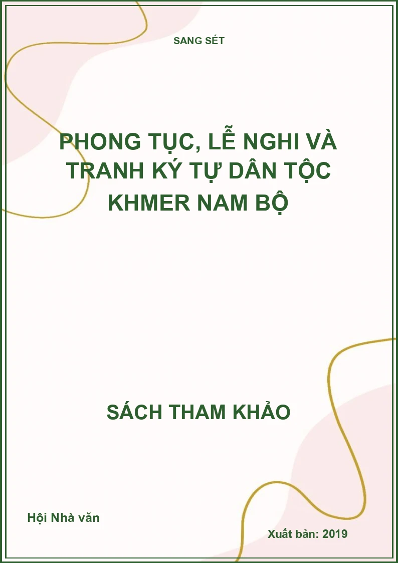 Phong tục, lễ nghi và tranh ký tự dân tộc Khmer Nam Bộ