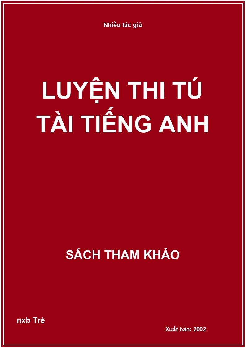 Luyện Thi Tú Tài Tiếng Anh