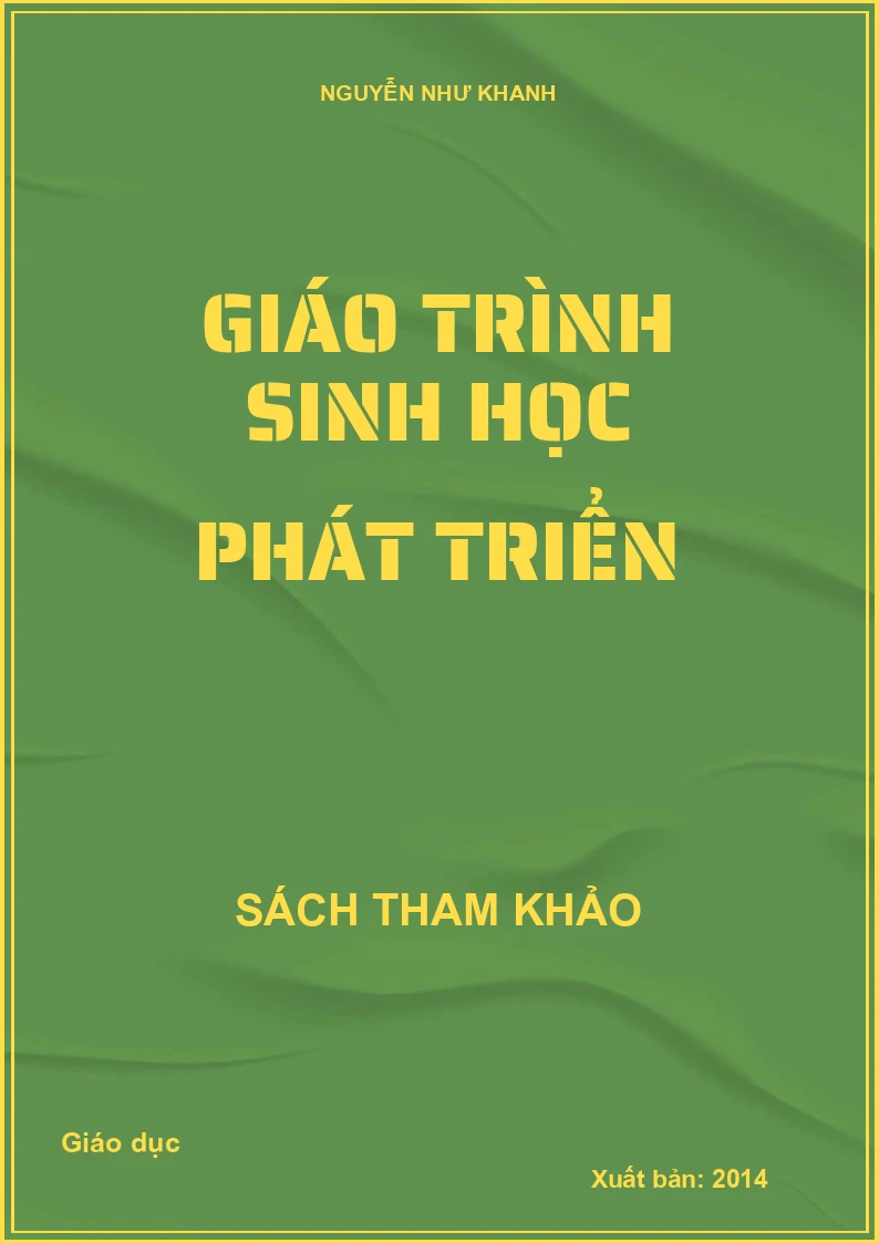Giáo trình sinh học phát triển