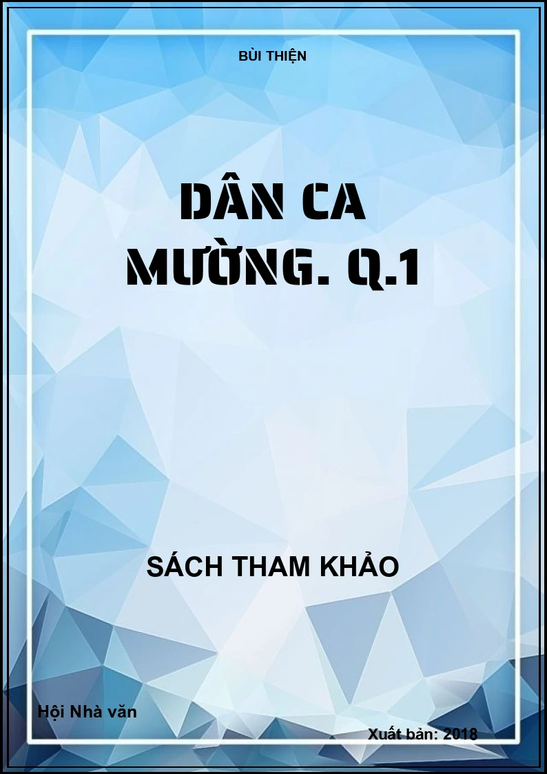 Dân ca Mường. Q.1