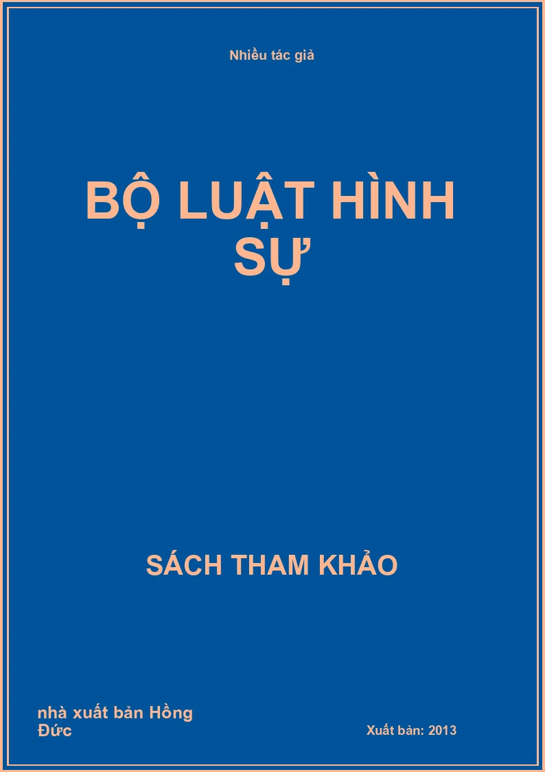 Bộ luật hình sự