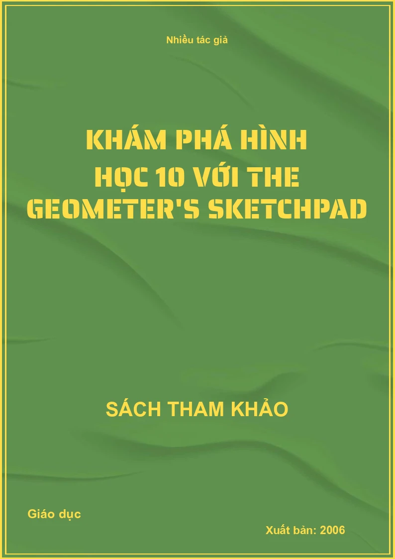 Khám phá hình học 10 với the Geometer's sketchpad