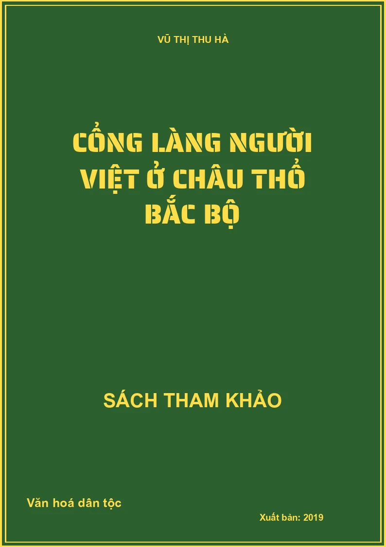Cổng làng người Việt ở châu thổ Bắc Bộ