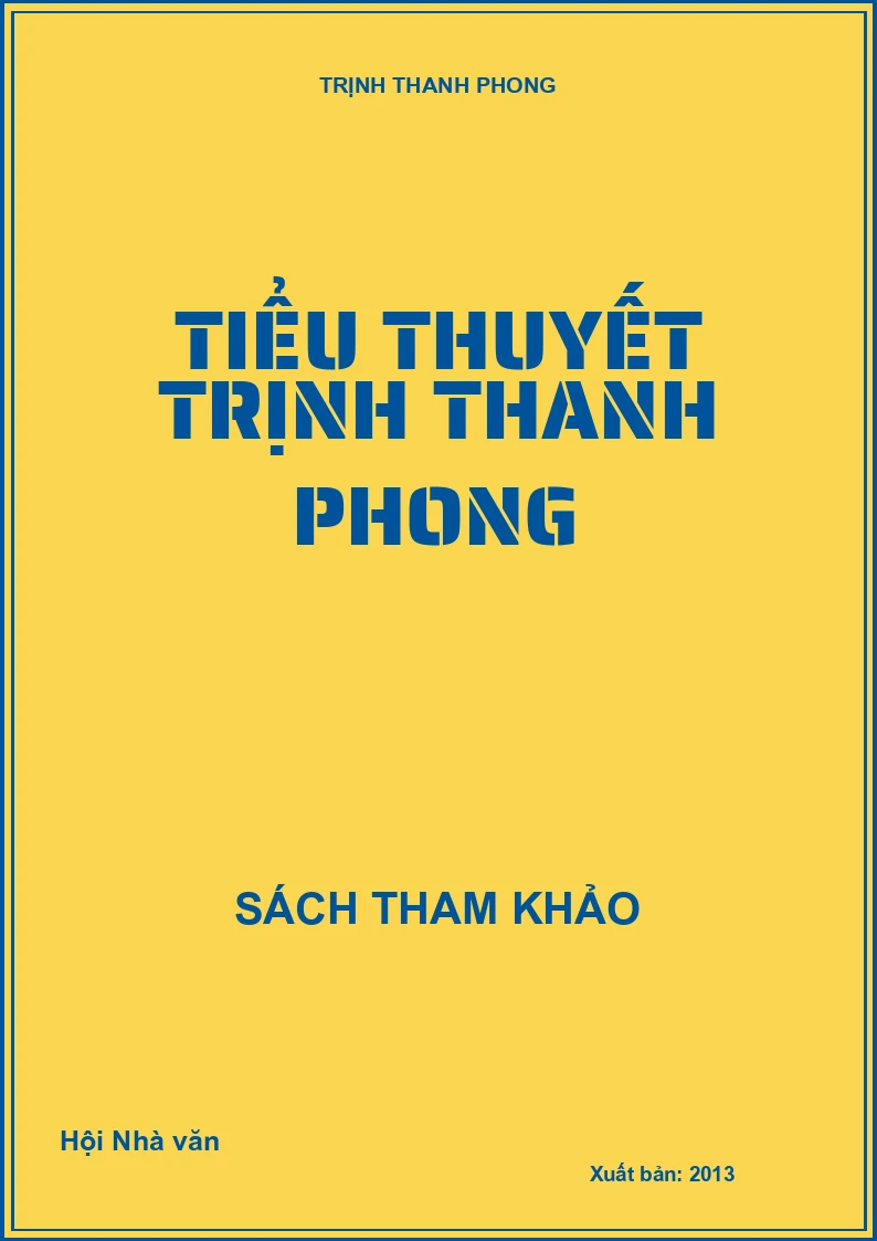 Tiểu thuyết Trịnh Thanh Phong