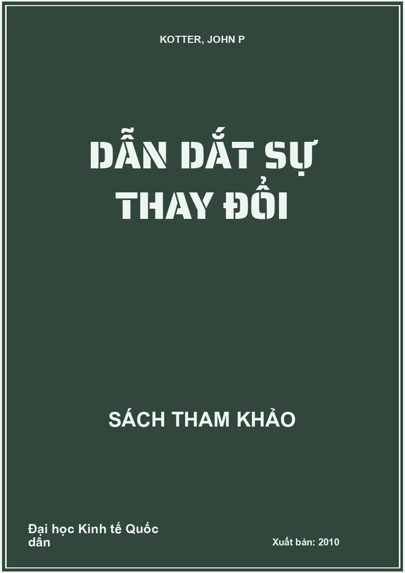 Dẫn dắt sự thay đổi