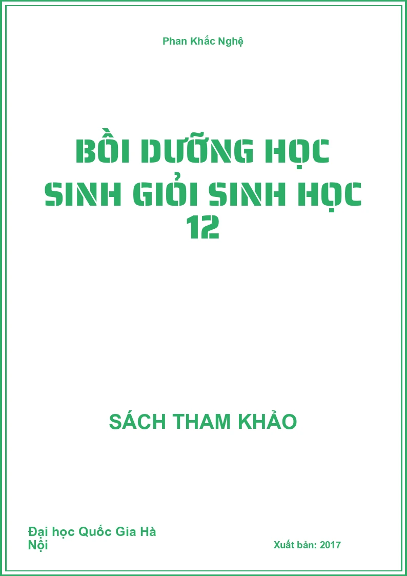 Bồi dưỡng học sinh giỏi sinh học 12