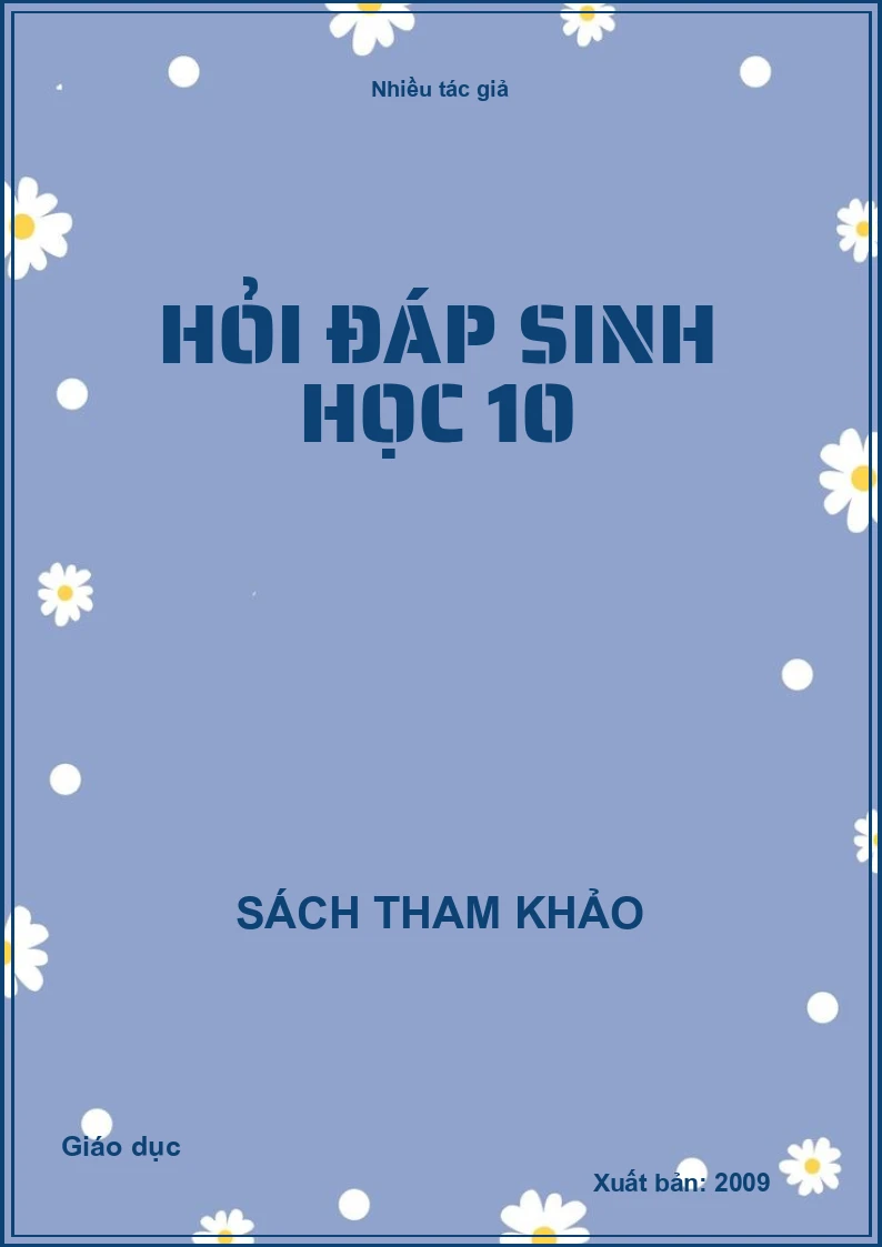 Hỏi đáp sinh học 10