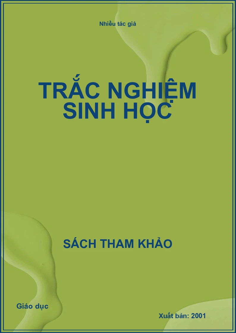 Trắc nghiệm sinh học