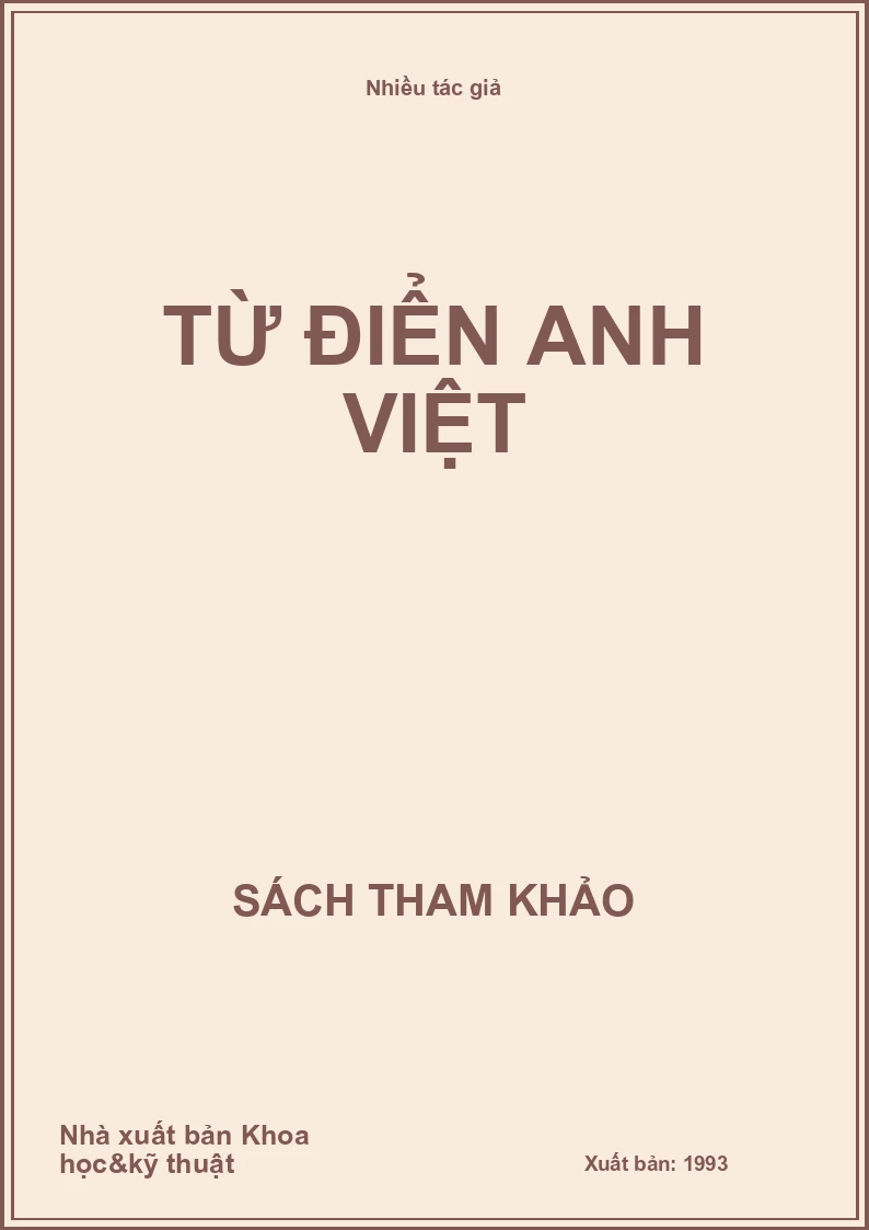 Từ Điển Anh Việt