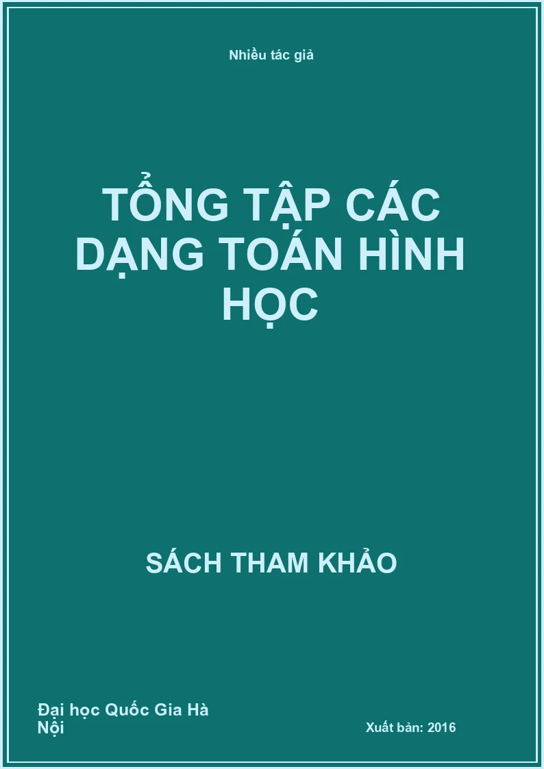 Tổng tập các dạng toán hình học