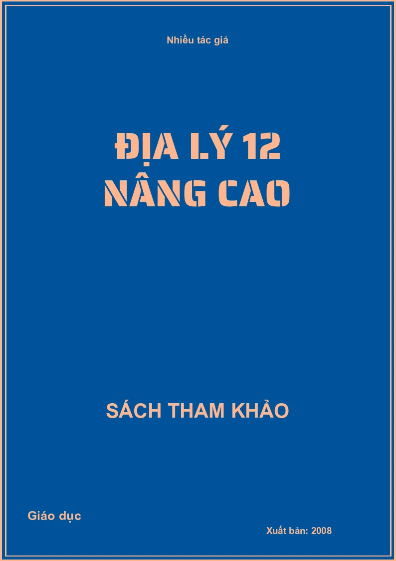 Địa lý 12 nâng cao