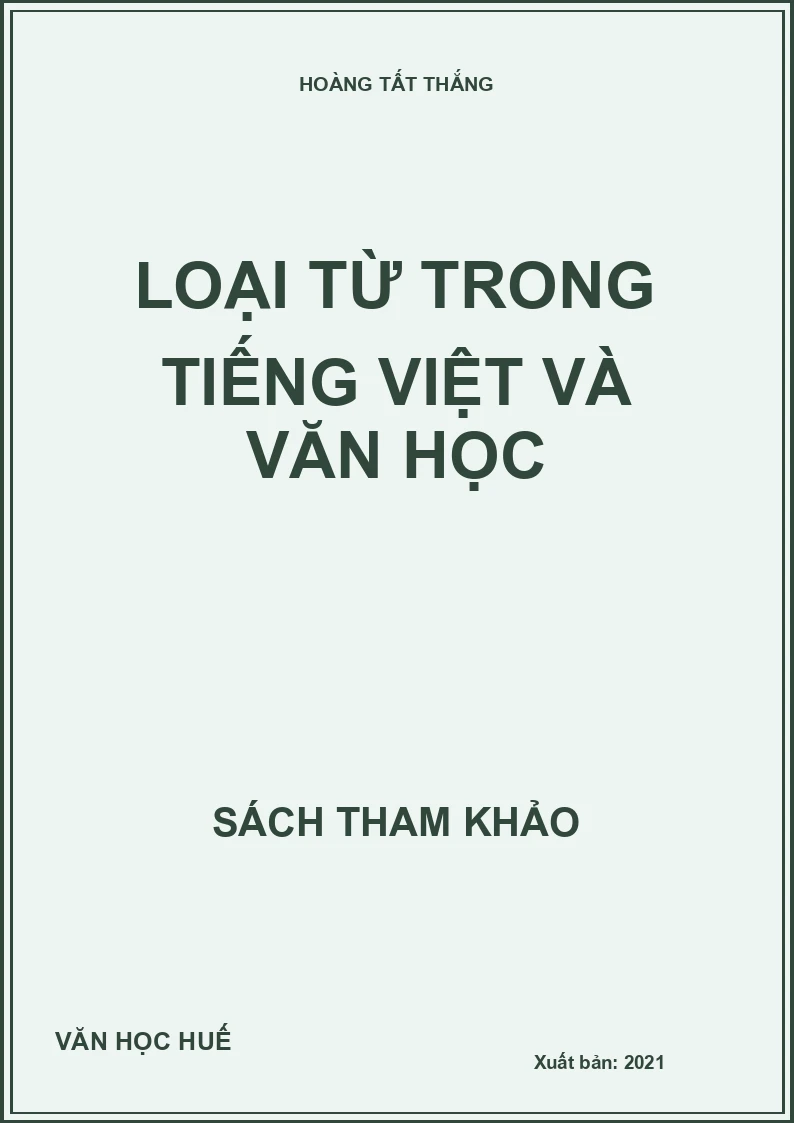 Loại từ trong tiếng việt và văn học