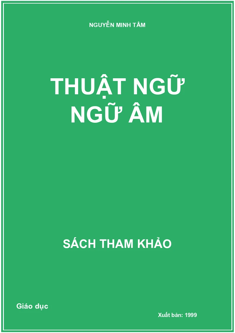 Thuật Ngữ Ngữ Âm