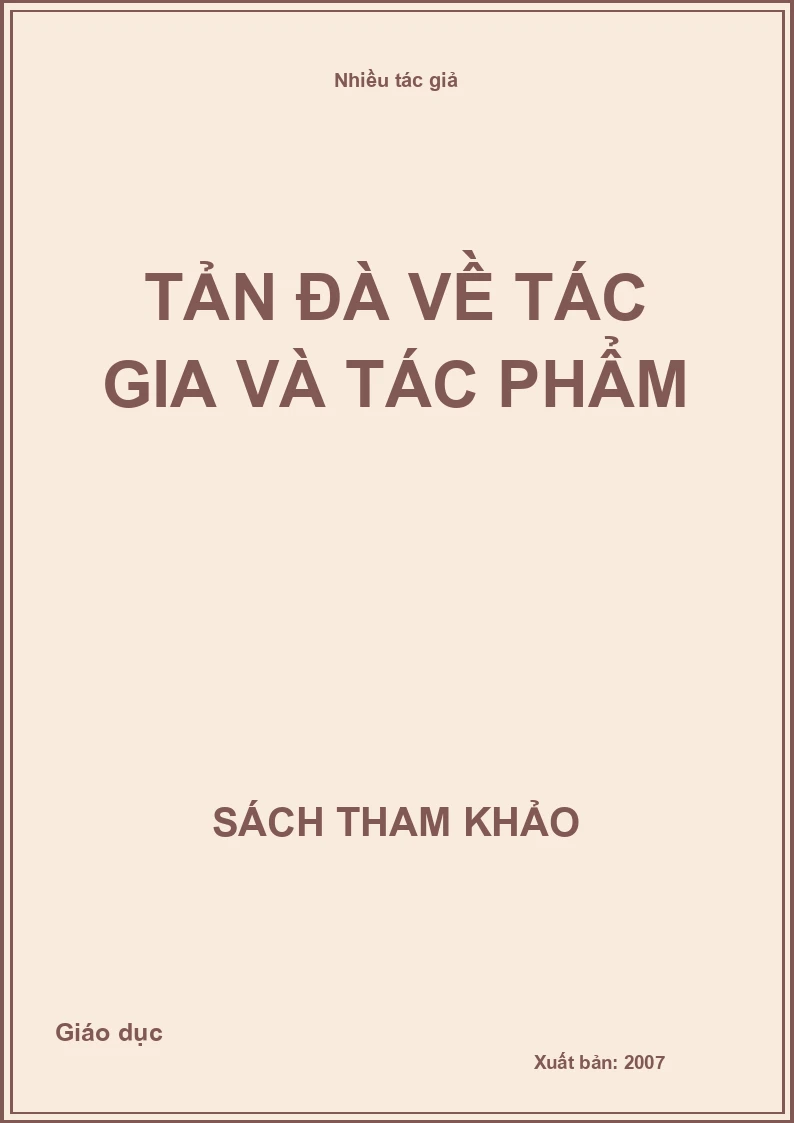 Tản Đà về tác gia và tác phẩm