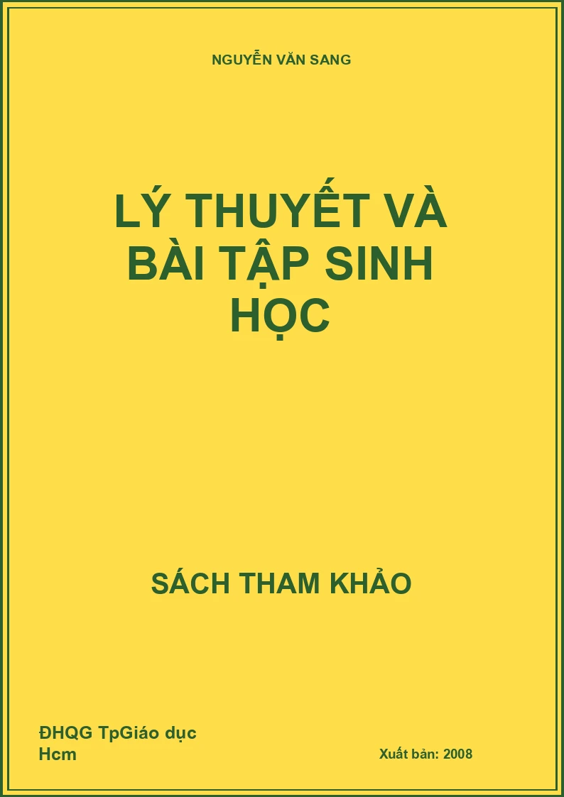 Lý Thuyết Và Bài Tập Sinh Học
