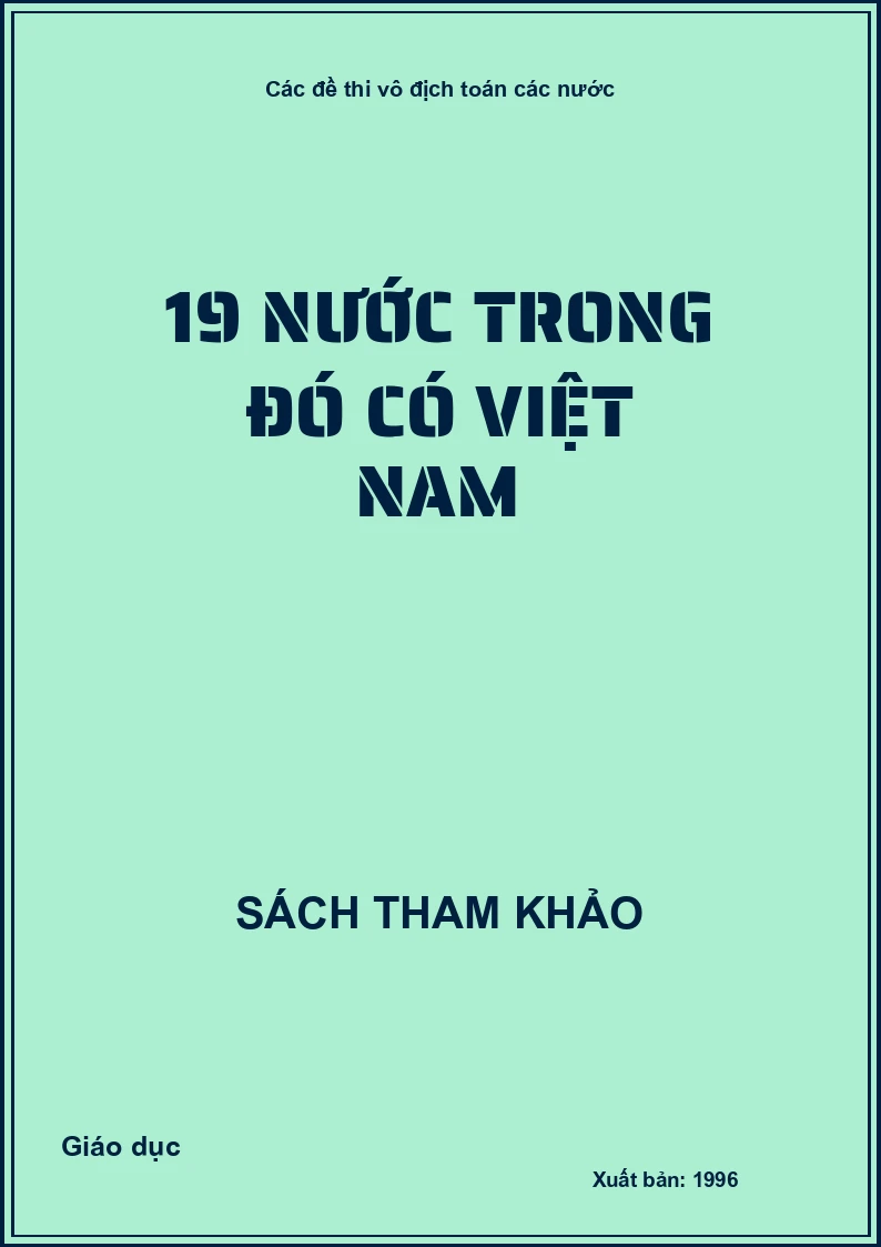19 Nước Trong Đó Có Việt Nam
