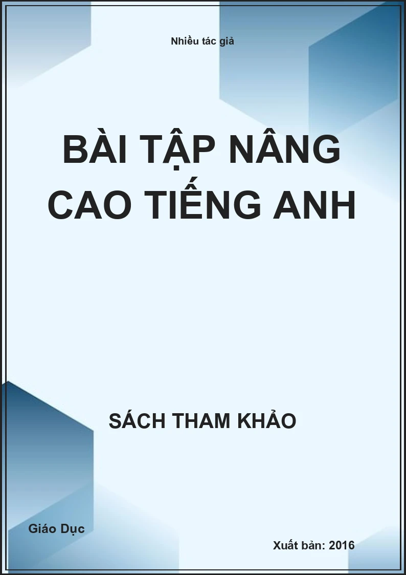 Bài Tập Nâng Cao Tiếng Anh