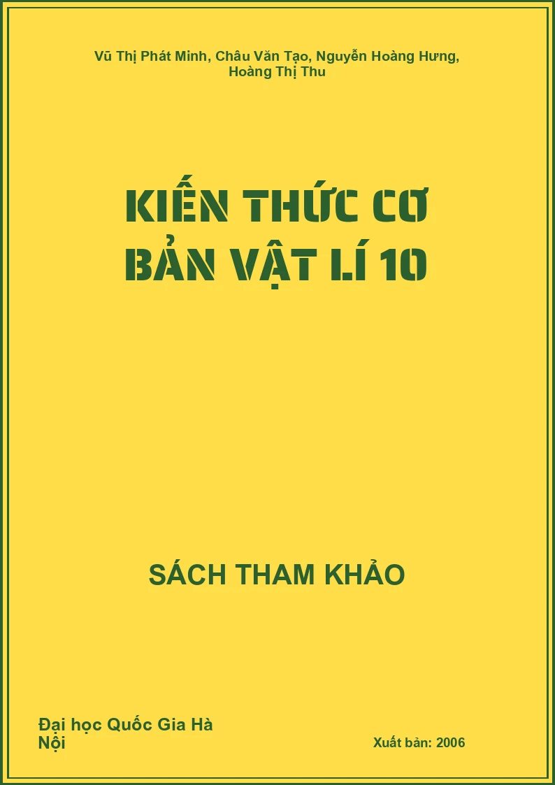 Kiến thức cơ bản vật lí 10