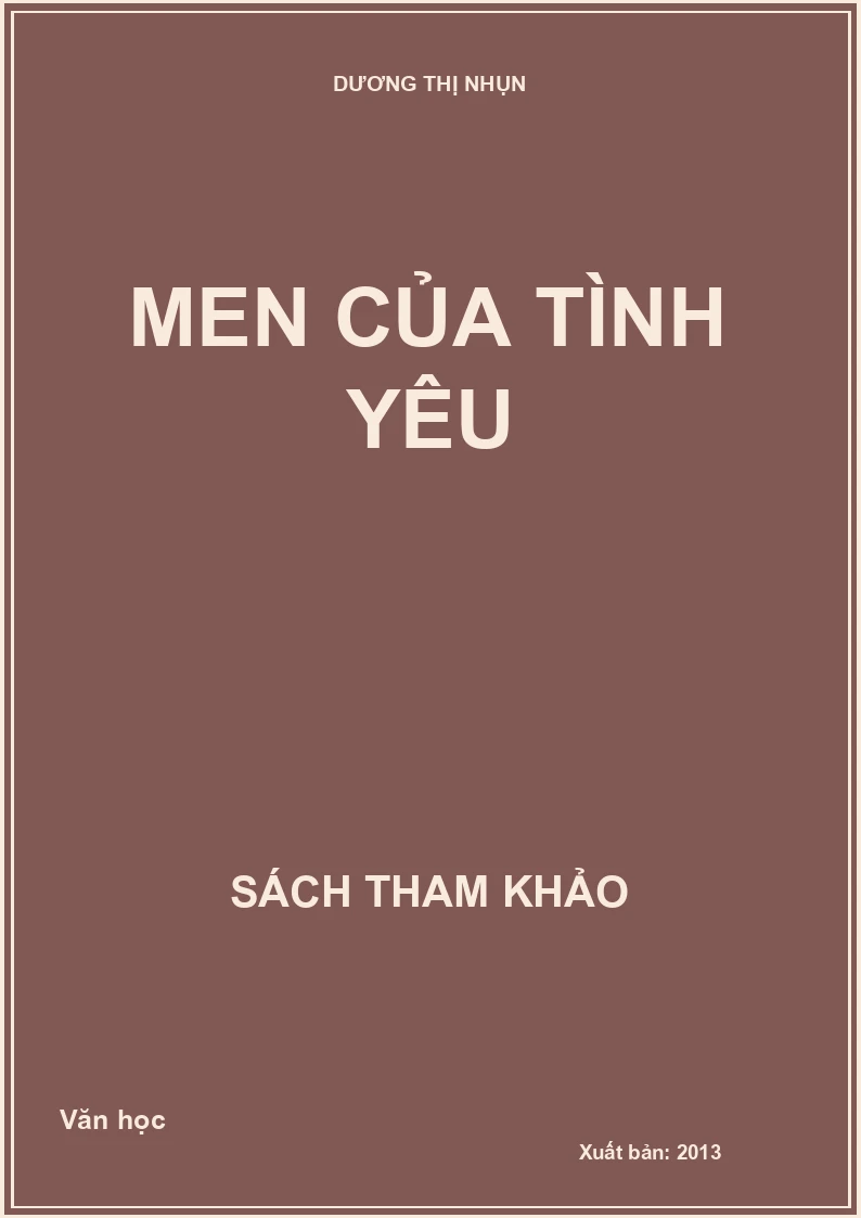 Men của tình yêu