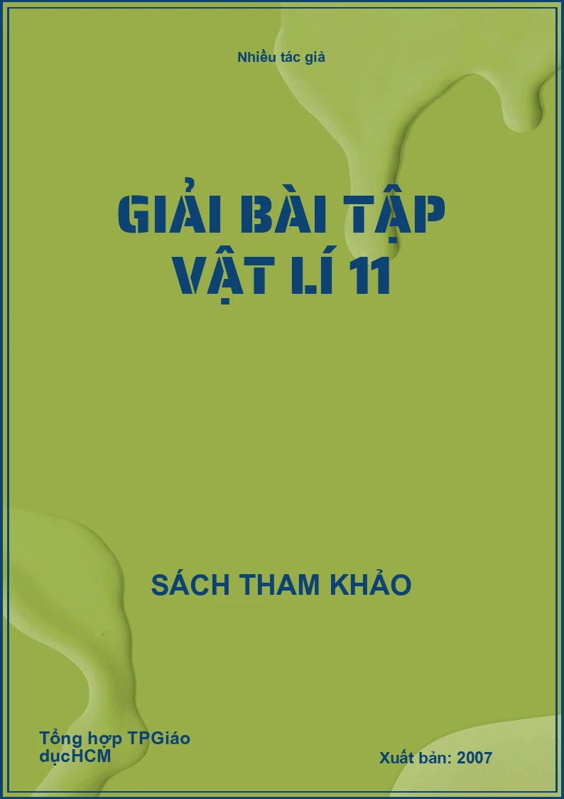 Giải bài tập vật lí 11
