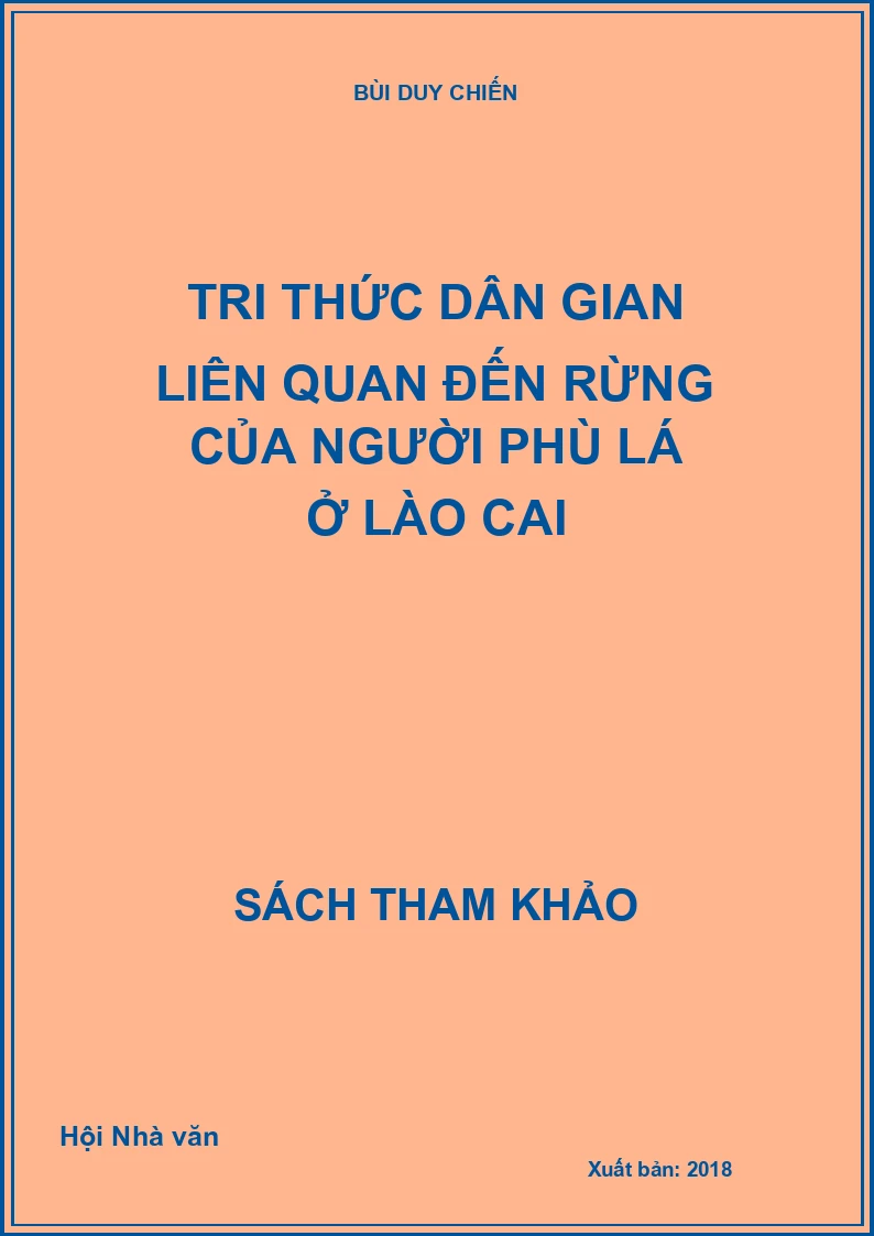 Tri thức dân gian liên quan đến rừng của người Phù Lá ở Lào Cai