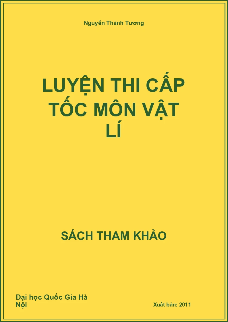 Luyện thi cấp tốc môn vật lí
