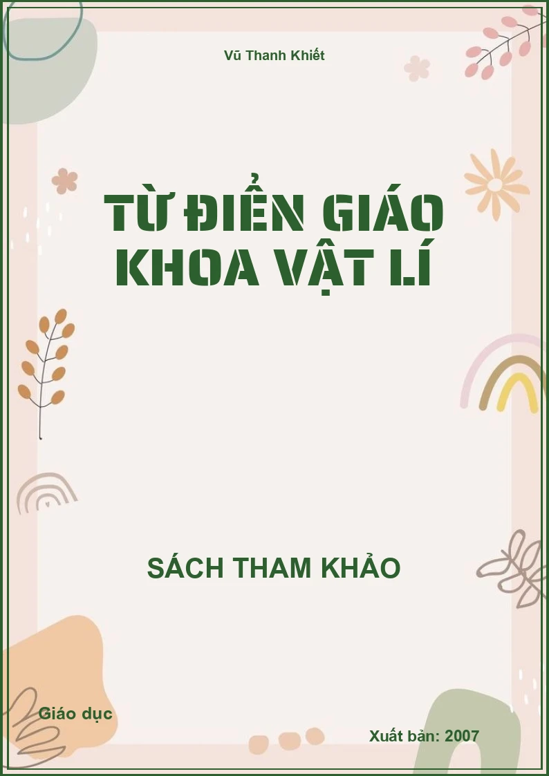Từ điển giáo khoa vật lí