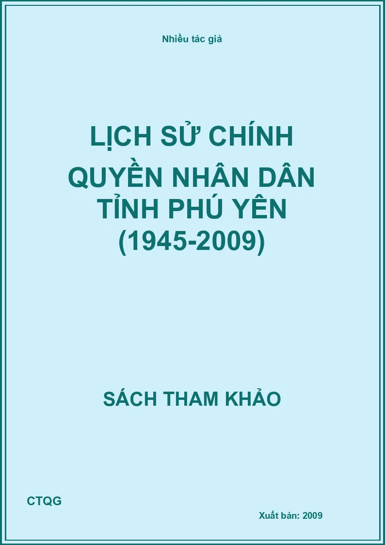 Lịch sử chính quyền nhân dân tỉnh phú yên (1945-2009)