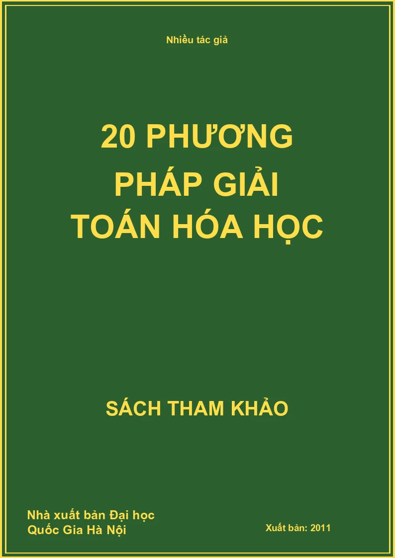 20 phương pháp giải toán hóa học