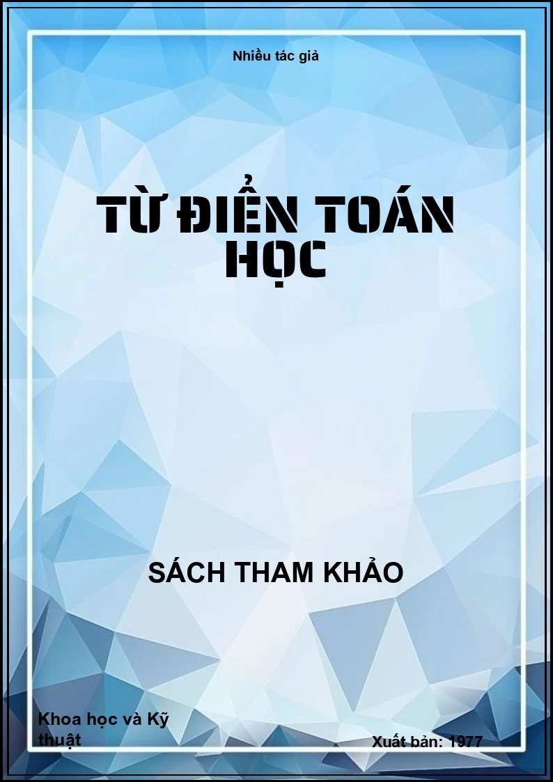 Từ điển toán học
