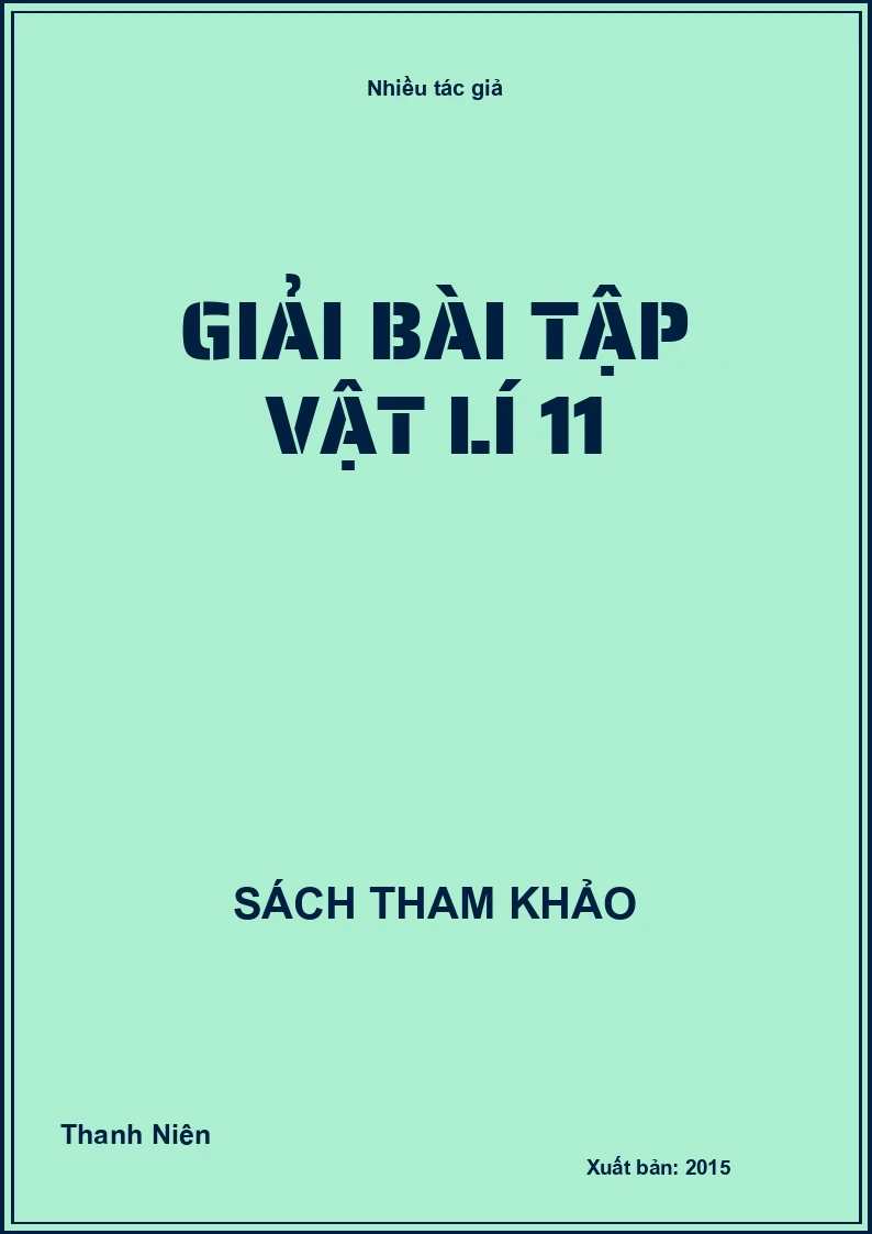 Giải bài tập vật lí 11