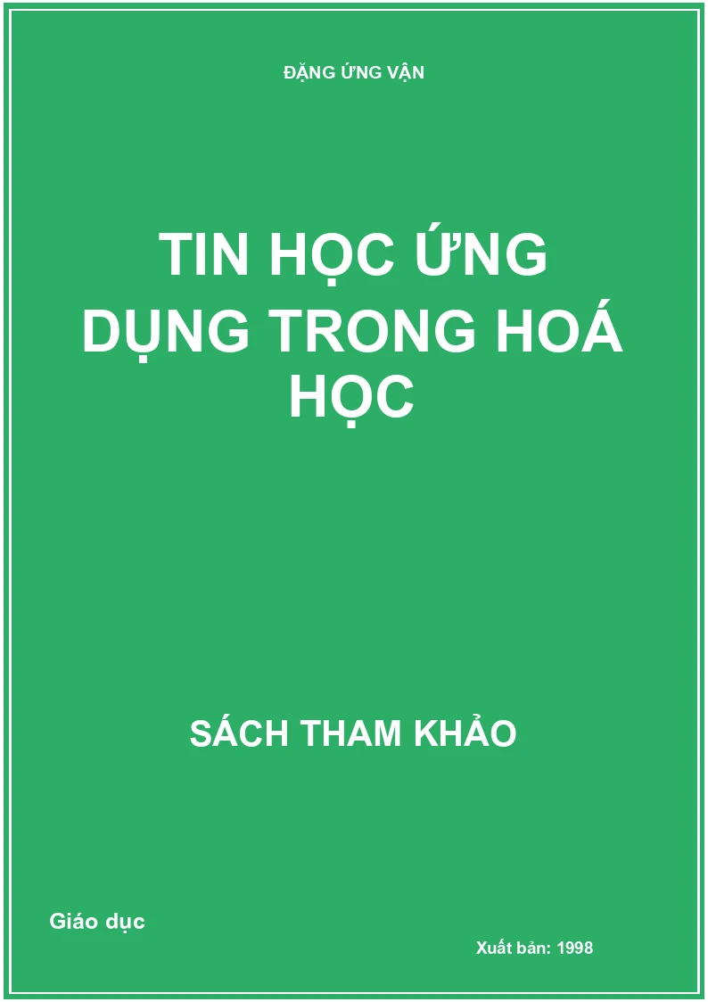 Tin Học Ứng Dụng Trong Hoá Học