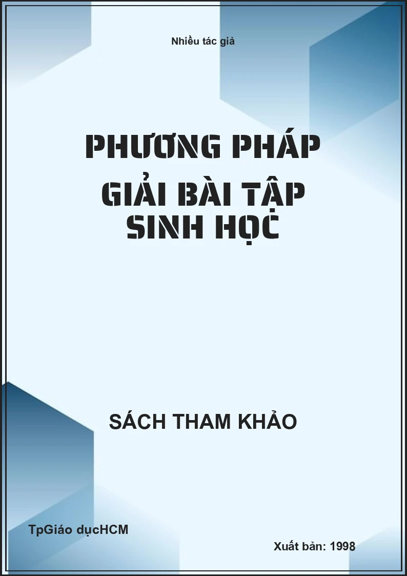 Phương pháp giải bài tập sinh học