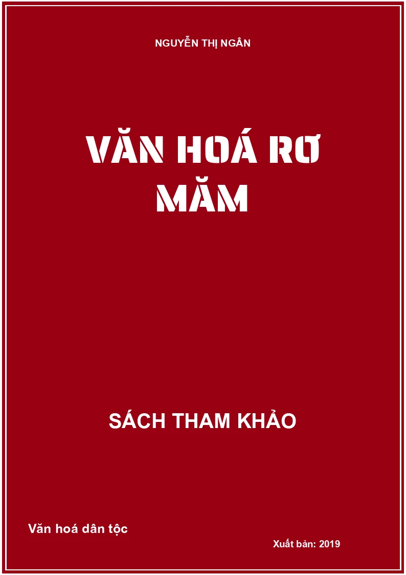 Văn hoá Rơ Măm