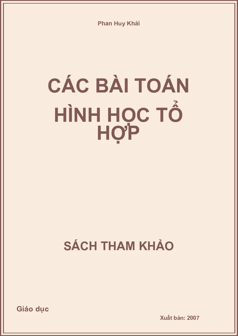 Các bài toán hình học tổ hợp