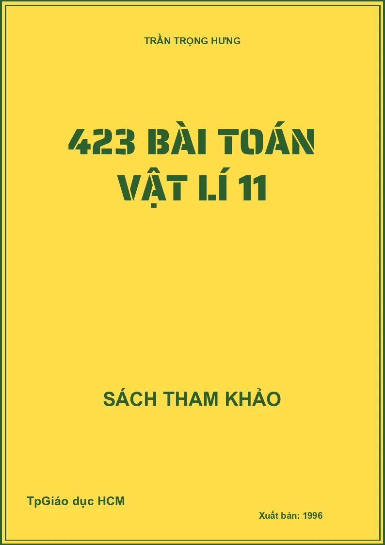 423 Bài Toán Vật Lí 11