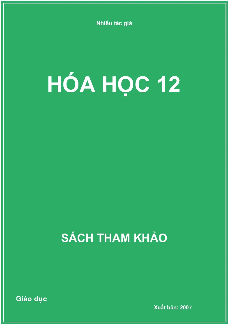 Hóa học 12