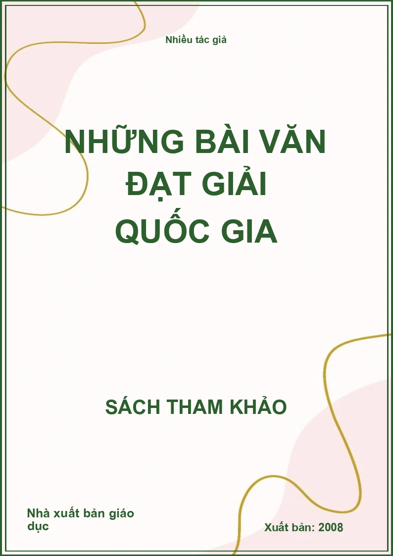 Những bài văn đạt giải quốc gia