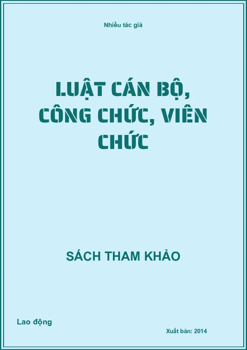 Luật cán bộ, công chức, viên chức