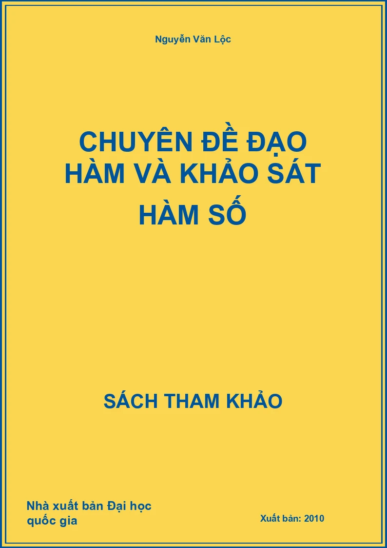 chuyên đề đạo hàm và khảo sát hàm số