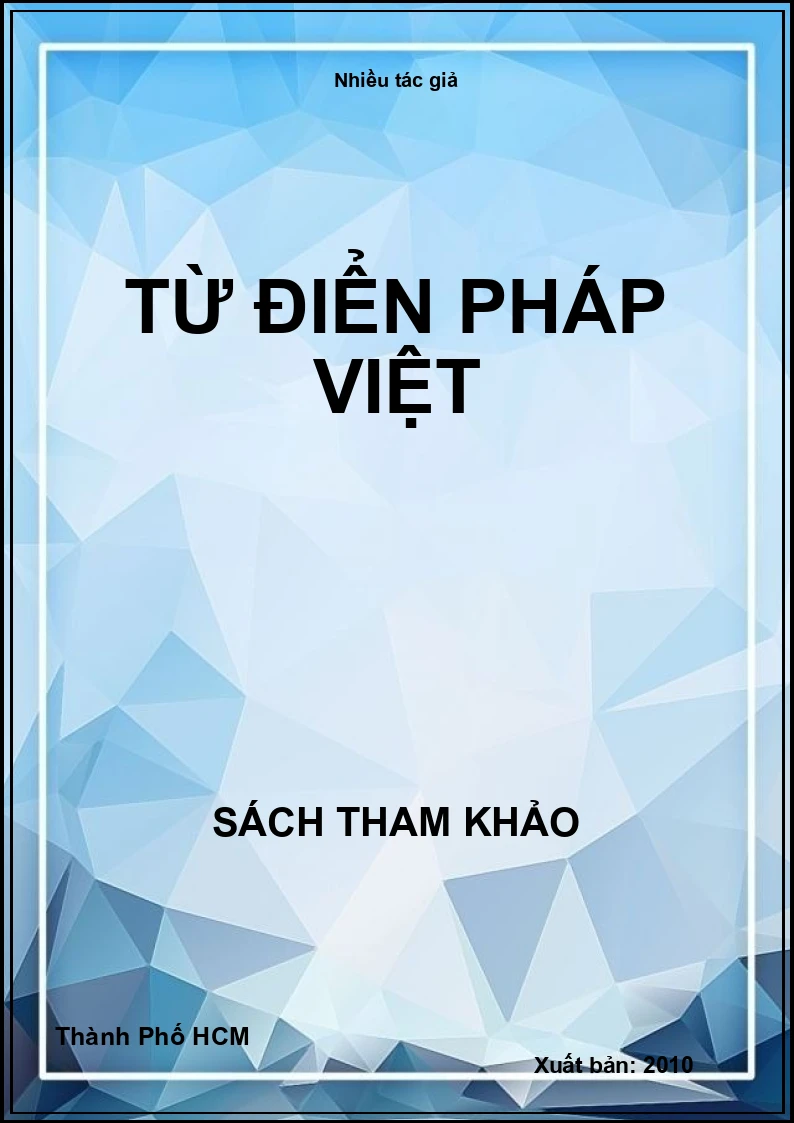Từ điển Pháp Việt