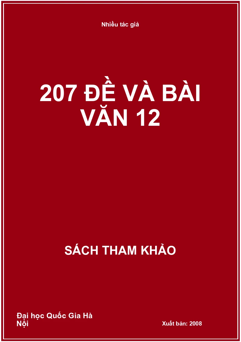 207 đề và bài văn 12