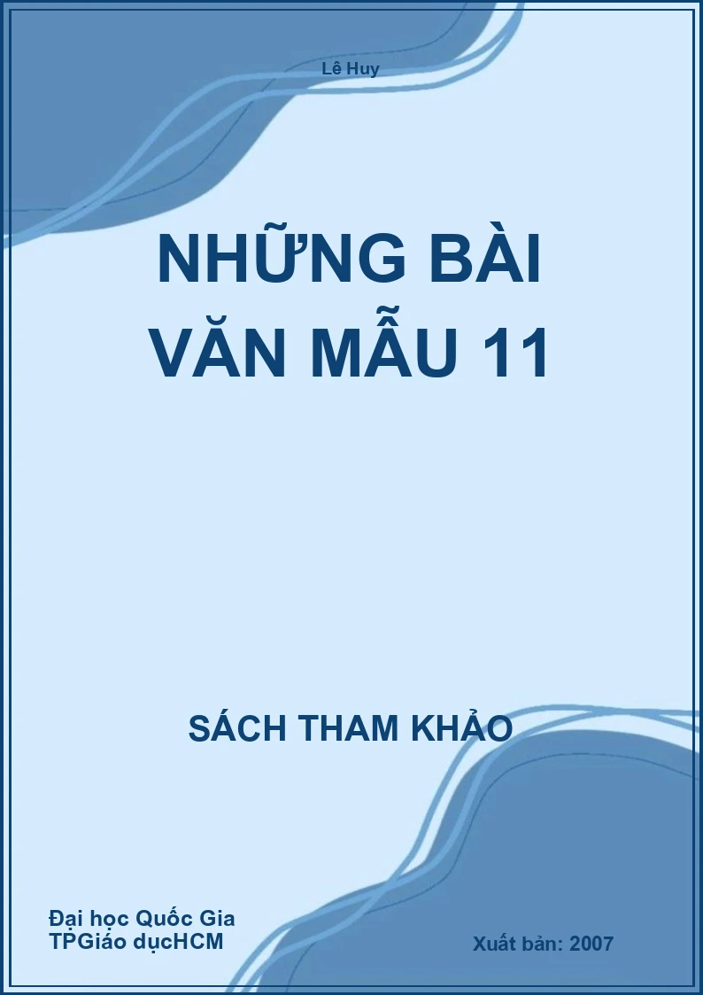 Những bài văn mẫu 11