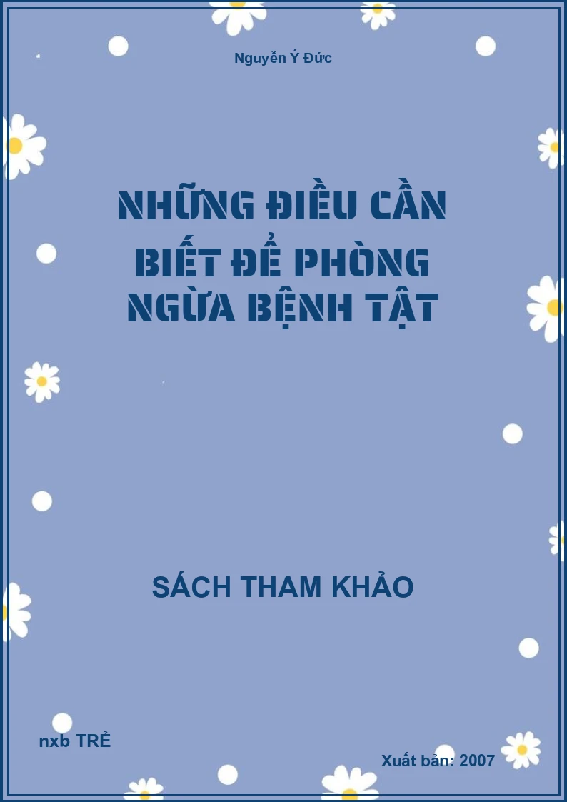 Những điều cần biết để phòng ngừa bệnh tật